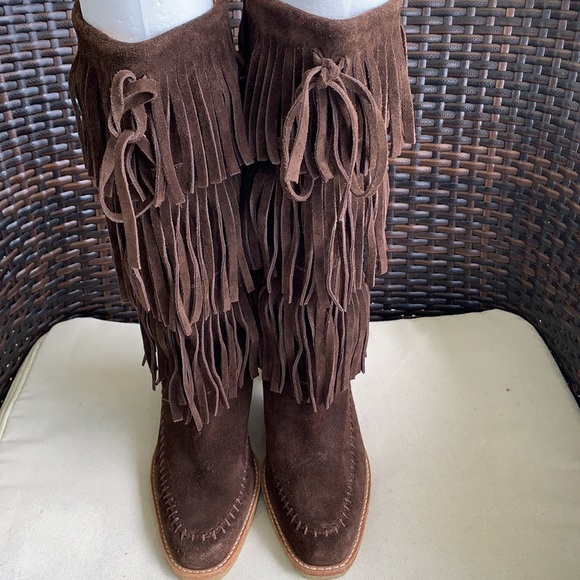 Michael Kors Suede Western Fringe Boots ( Free Shipping, Final Price) - Picture 11 of 15